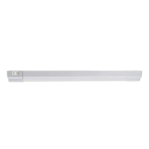 12 Inch LED Under Cabinet Light with 600 Lumens Warm White 3000K Undermount Lighting Fixture for Kitchen Closet and Bedroom On Off Switch Plug In Easy Mounting, front view