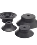 Heavy Duty Anti Slip Industrial Pneumatic Manipulator Vacuum Suction Cups VP 20K, 30K, 40K And 50K Series in black rubber.