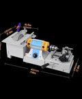 All In One Jewelry Polisher And Bench Grinder For DIY Lapidary Projects with dimensions and power switch shown