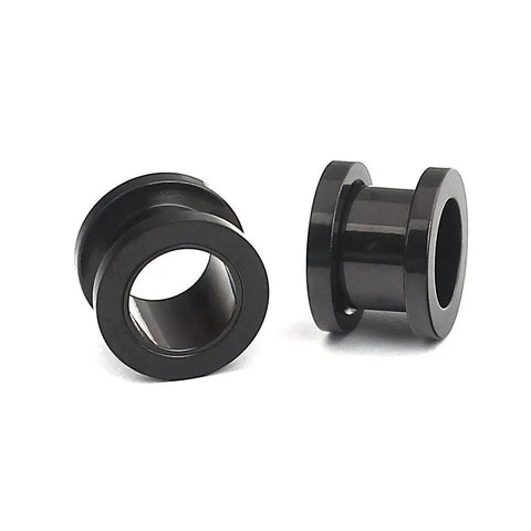 16 Piece Surgical Steel Ear Expander Kit With Black Plated Tunnel Plugs 14G To 00G (1.6mm-10mm) Antiallergenic Gauge Set For Piercing Includes 2 Pairs Of Each Size Comfortable And Durable