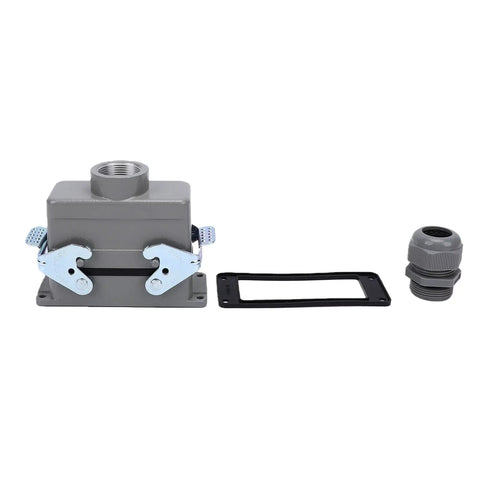 Beefy Heavy Duty Aviation Connector 16 Core With Screw Connection For Marine And Stage Equipment Silver Plated Contacts Aluminum Alloy Shell