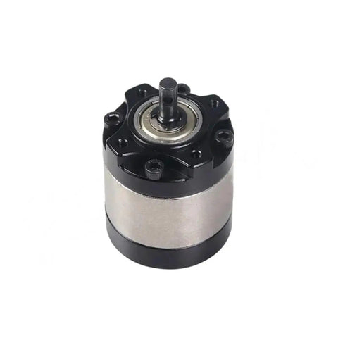 One Seventeen Planetary Gearbox With Motor Gear beefy metal transmission for One Tenth RC D90 scale crawlers, close-up view