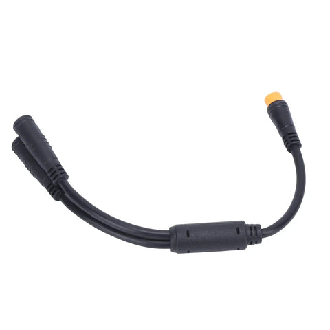 Electric Scooter Y Splitter Cable Adapter With High Current Capacity For Commuters And Urban Riders, 1 To 2 Wire Connector