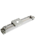 Rugged MY1H Pneumatic Rodless Cylinder With Ironclad Mechanical Joint And Seamless Linear Guide Track, durable design for industrial automation.