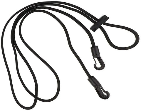 Elastic Horse Neck Stretcher Rope, Adjustable Poll Strap Training Aid For Groundwork, 9.8 Feet Long, black with hooks