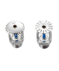 5Pcs High Temp Fire Sprinkler Heads DN15 R1/2 Thread Down Type Spray Nozzles 141C Rating showing silver metal sprinkler heads.