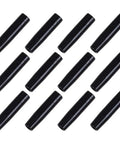 8mm Aluminum Arrow Insert Adapters 35mm Long With Threaded Hole Connector For Arrow Shafts Black 12 Pack Durable Shaft Sleeves