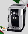 Badass Automatic Espresso Machine Bean To Cup Coffee Maker With Sick Silent Grinder And Detachable Water Tank Ideal For Office Home Crew Who Dig Killer Cappuccinos Daily, front view with controls.