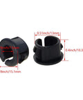 200 Piece Nylon Cable Snap Bushing Set Heavy Duty Half Inch 13mm Black Snap In Bushing Grommet Protector For Cables