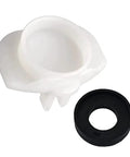 4 Pack 101237 Cup Seal And Diverter Gate For Tub Spout Bath Faucet Leak Fix Parts Quick Swap with white rubber diverter and black seal ring.