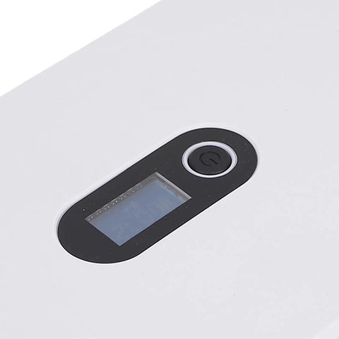 Close-up view of Portable Ups Battery Backup 10400 Mah With Lcd Screen for monitoring device status and power.
