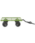 Steel Utility Garden Cart With No Flat Foam Filled 10 Inch Tires, 800 Pound Capacity, 4 Cubic Feet, side view
