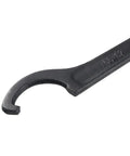 Top Shelf Heavy Duty C Hook Spanner Wrench For ER Collet Chuck Nuts 55 To 62 Mm Forged High Carbon Steel Gear close-up view.