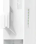 Back view of Beefy Long Range 2.4GHz N300 Outdoor CPE with ports and indicators for wireless bridges
