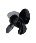 Pontoon Boat Propeller Aluminum 4 Blade 13.8 Inch Diameter By 11 Inch Pitch Right Hand Rotation Fits Mercury And Mariner 40 To 125 HP Outboards Delivers Sharp Handling And 16 To 25 Percent Faster Acceleration