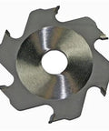 Saw Blade Plate Joiner Replacement Part N514055 for DW682, metallic finish, showing six teeth for precise cutting