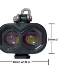 Front Light With Horn For E Bikes 115 Lux Bright LED Headlight 75 To 100 dB Horn Alarm Waterproof 3 Pin M8