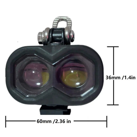 Front Light With Horn For E Bikes 115 Lux Bright LED Headlight 75 To 100 dB Horn Alarm Waterproof 3 Pin M8