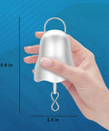 Hand holding Wind Spinner Motor With Remote Control And Timing 1 To 30 RPM Disco Ball Motor Battery Operated with size dimensions