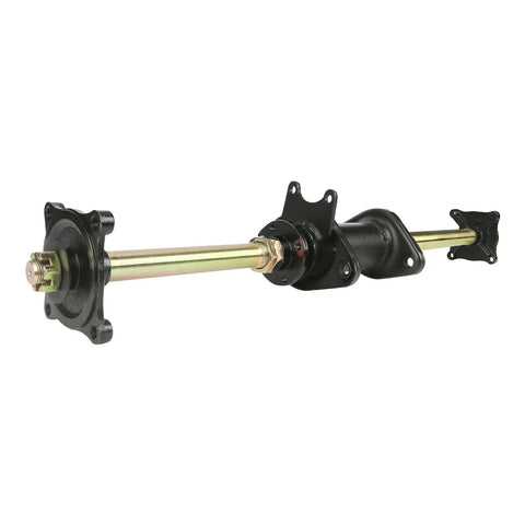 Rear Axle Kit 810mm 32 Inch With 4 Stud Wheel Hubs For Go Kart ATV Quad Buggy Gy6 125cc 150cc Fits 29.5 Inch Wheel Spacing 750mm And 110mm Bolt Pattern Durable Iron Construction