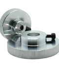 CNC Stepper Motor Hand Wheel Gear Up For Precision Inner Hole Options 5mm 6.35mm 8mm Rugged Hand Wheel On White Background