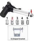 Beefy 6000N High Thrust Linear Actuator 12V To 48V Voltage Range Quiet Low Noise Motor U Shaped Bracket Included