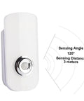 Motion Sensor Plug-In Night Light 2 Pack 3-in-1 Emergency Light Rechargeable Auto Sensing Wall Mount Blue LED Torch, 120° angle