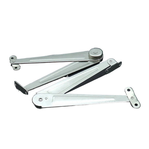 Rotating Concealed Cabinet Hinges Two Pack, Smooth Lift And Close Door Fittings, silver iron furniture hardware
