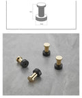 Top Tier Pack Of Four Heavy Duty Stainless Steel Wall Hooks With Rust Proof Finish For Bathrooms And Kitchens Showcasing Sleek Modern Lines To Hang Coats Towels And Keys Smooth As Butter In The Morning, featuring brass and black color accents.