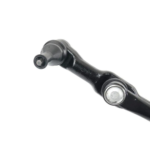 Beefed Up Steering Linkage Assembly Replacement For 2003 2013 Ram 2500 3500 And 2006 2008 Ram 1500 4WD Tie Rod Drag Link Pitman Arm Kit OE Part 05154661AD 5154661AC close-up black steel steering arm
