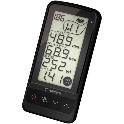 Golf Swing Trainer GST 7 BLE Bluetooth Golf Training Aid For Right Handed Golfers displaying measurements screen