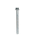 Front view of THDB25300H Quarter Inch By Three Inch Hex Washer Head Zinc Plated Titen HD Heavy Duty Screw Anchor for Concrete.
