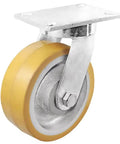 Heavy Duty Swivel Plate Caster Rolling Smooth With Zero Drama While Handling A Massive 3000 Pound Load Featuring Kingpinless Design And Non Marking 10 Inch Polyurethane Tread