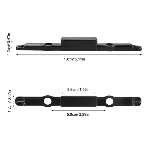 Zero Drama Quick Fix Suitcase Telescopic Handle Release Button dimensions 5.11in x 1.53in black plastic repair clip