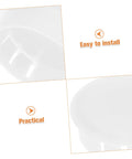 Round Plastic Hole Plugs 10 Pack For Furniture Quick Fix Cabinets Doors Walls Decorative Screw Covers Hide Holes Easy Install Durable Circle Hole Caps No Tools Needed close-up image showing easy installation features.