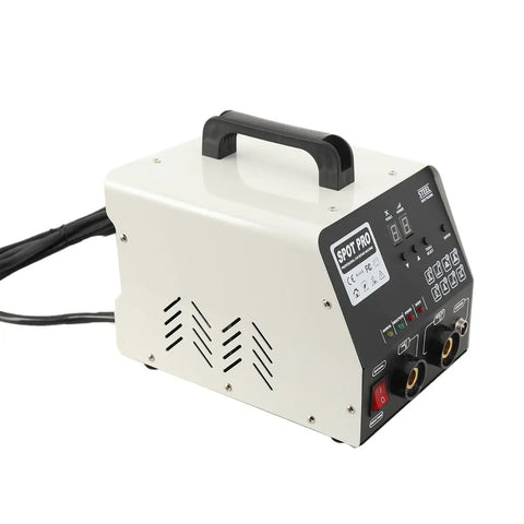 3KW Spot Weld Dent Repair Kit With 6 Welding Modes 110V Auto Body Dent Puller Machine showing control panel and handle