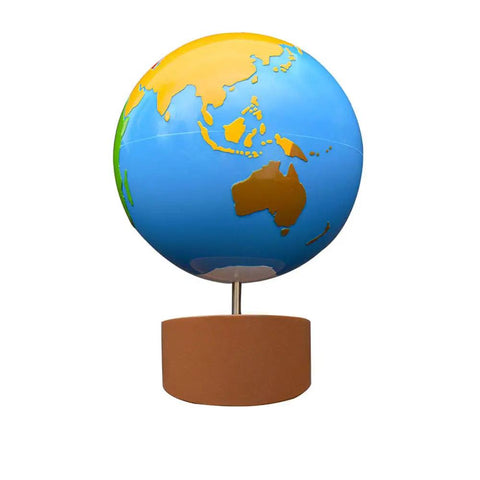 Hands On World Globe For Kids Kid Friendly Sandpaper Globe With Continental Plates And Earth Layers Crust Mantle Core Geography Learning Toy Early Education Teaching Aid For Curious Minds