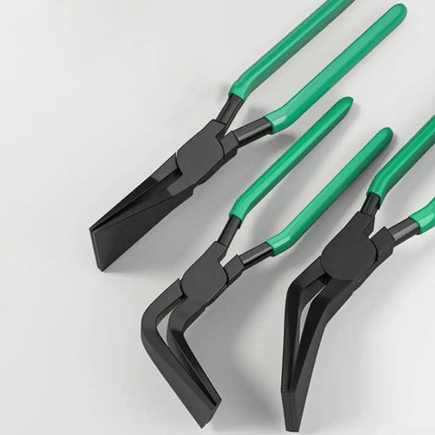 Sheet Metal Seaming Pliers with Straight, 45 Degree and 90 Degree Jaws for precise bends and flattening, DIY workshop hand tool
