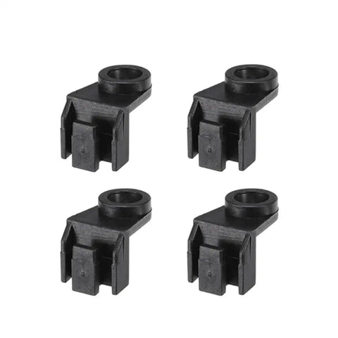 Universal Electric Radiator Fan Mounting Kit 8 Pieces L Shape Bracket Feet Tabs for Slim Thin Cooling Fans ABS Plastic