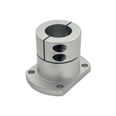 Round Square Compact Flanged Mount Type Cast With Slit Shaft Supports Linear Motion Automation Components Aluminum Construction Size 8 10 12