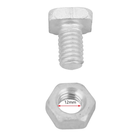 50 Pack Square Head Greenhouse Nuts And Bolts M6x12 Bolts And M6 Nuts Repair Kit For Outdoor Gardens And Planting Projects DIY Ready Hardware And Easy Install For Greenhouse Frames And Garden Beds