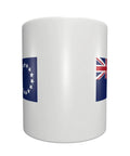 Flag Of The Cook Islands Coffee Mugs 11 Oz Double Sided Print Mug With Handle Dishwasher Safe Premium Ceramic Awesome Gift