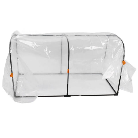 See Through Greenhouse Film Winter Warming Kit With Sturdy Hoops And Multi Layer Insulation For Balcony Garden Plant Protection 100x50x55cm Cranks Up Heat Retention While Blocking Cold All Winter Long
