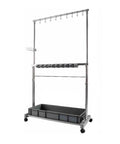 Heavy Duty Stainless Steel Broom And Mop Holder Wall Mount Rack For Long Handled Tools Rakes And Cleaning Gear Weatherproof Durable Storage