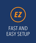 Universal Garage Door Remote With Two Buttons For Two Doors Or Gates Easy Wireless Setup No Fuss Black Remote EZ setup