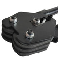 Close-up of Heavy Duty Electric Strapping Machine and Hydraulic Crimping Tool Set's crimping head, showcasing its secure design for PET packing.