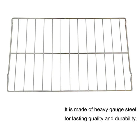 Durable 24.2 By 16 5 Eighth Inch Oven Rack Replacement For Range, 304 Stainless Steel, shown against white background
