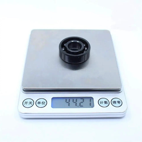 High Octane 2 Pack Heavy Duty High Temperature Bearings 15x35x11mm 6202 TB6202 Full Ball weighing 44.21 grams on scale.