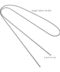 5 Pack Stainless Steel Extension Springs 3mm Wire Diameter For Home Mechanics And DIY Projects shown coiled and straightened length 100cm.