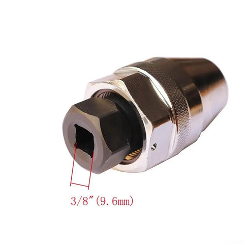 Close-up view of Do It All Adjustable Broken Bolt Remover And Stud Extractor for One Quarter To One Half Inch Bolts Six To Twelve Mm Heavy Duty Chrome Vanadium Tool.